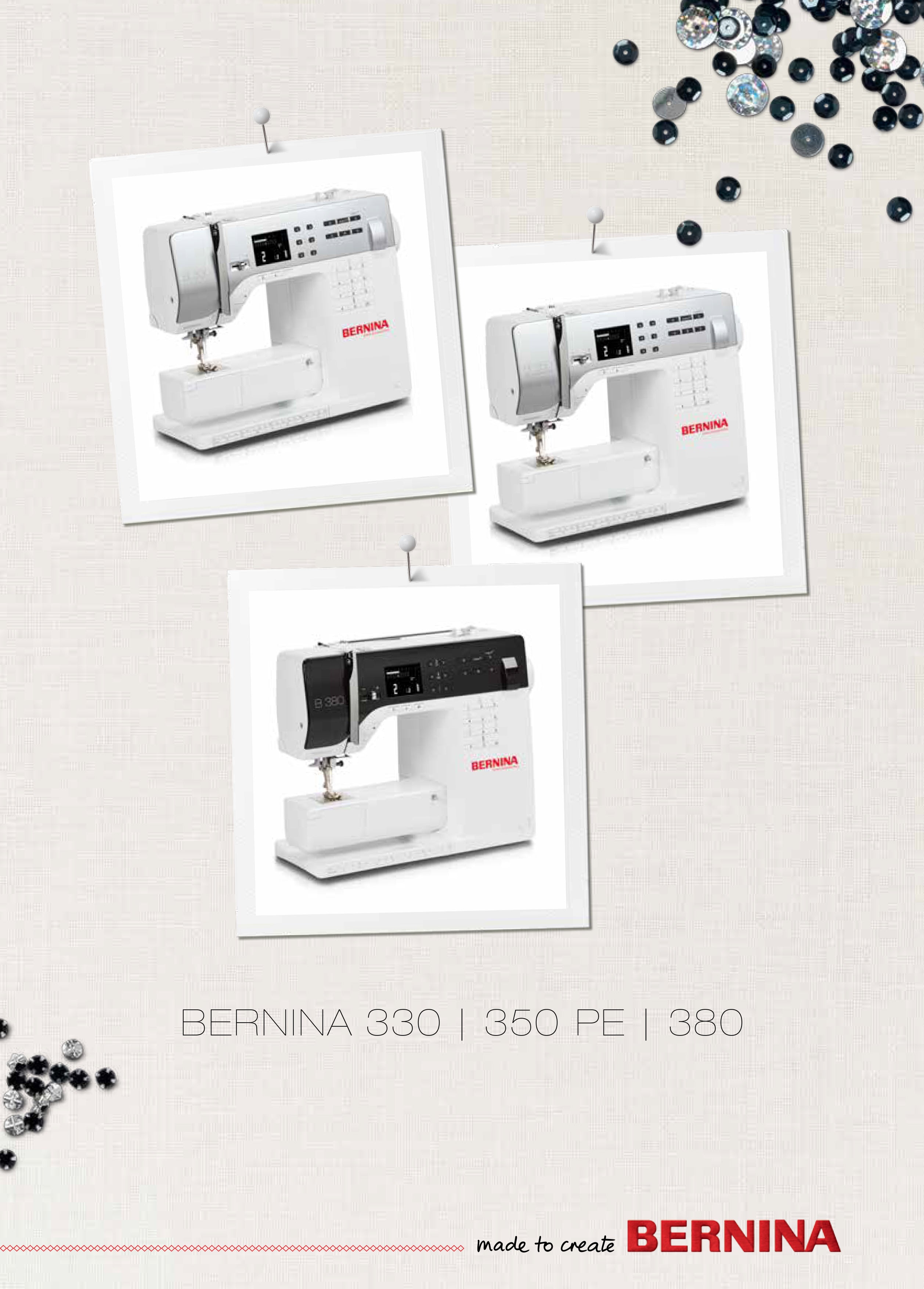Bernina 330/350 PE/380 Instruction Manual