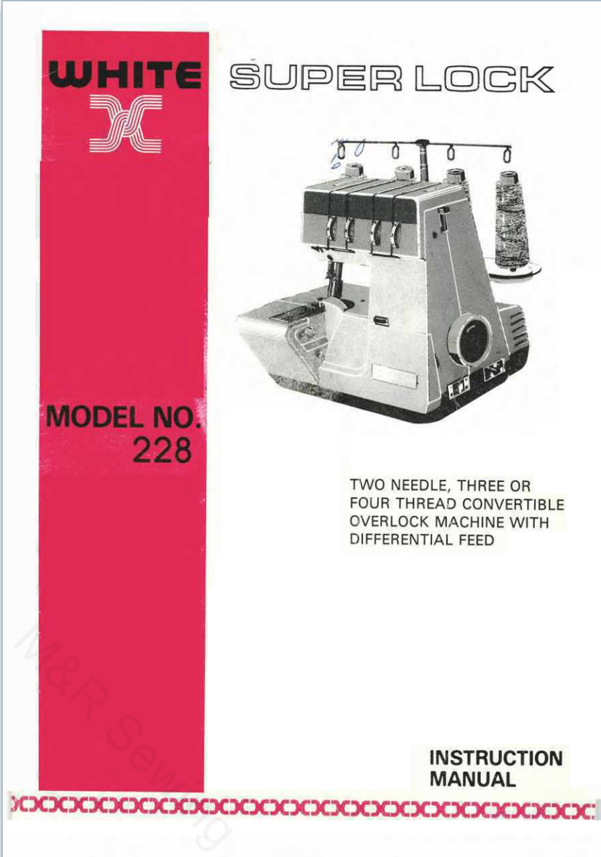 White 228 Instruction Manual