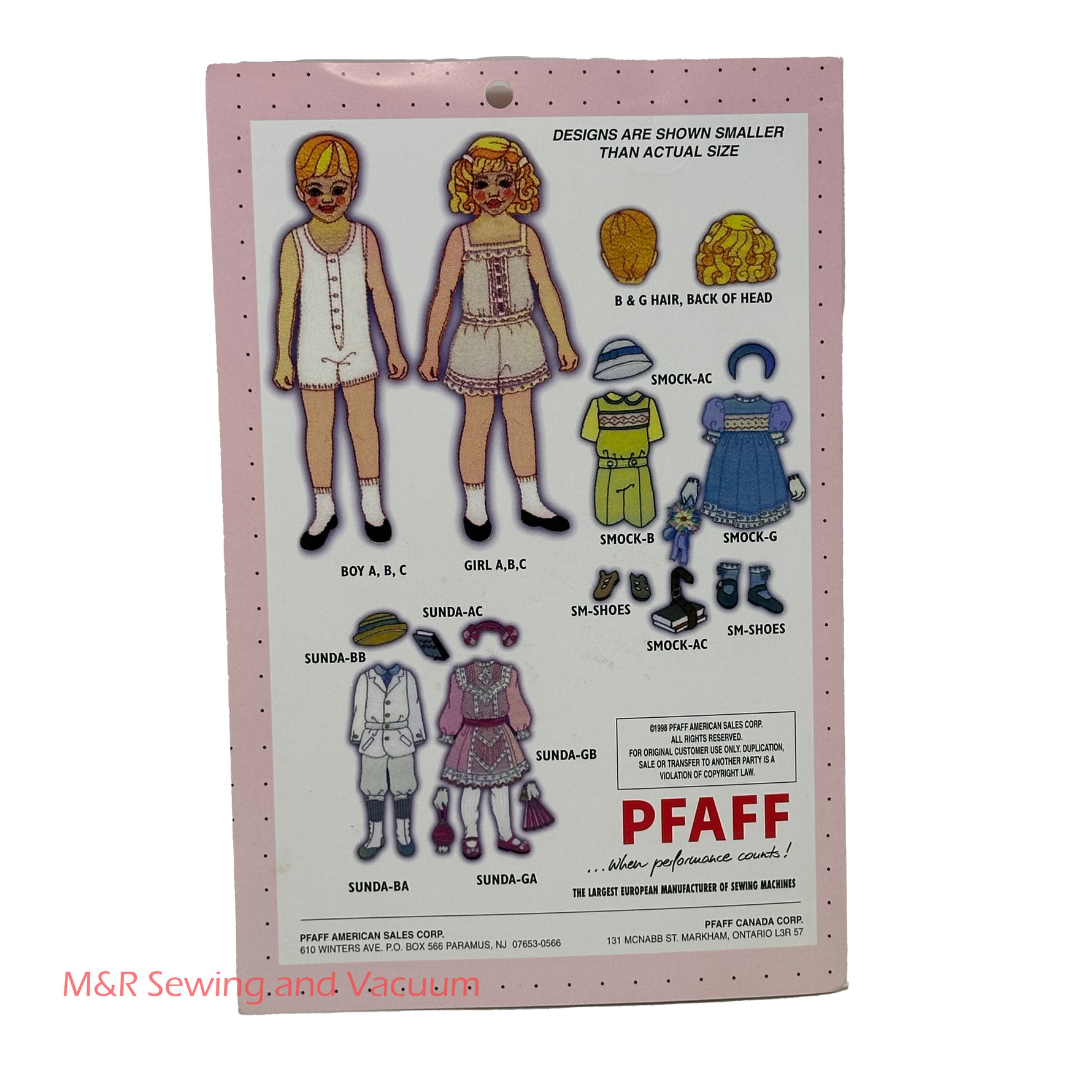 Pfaff Design Collection No. 10