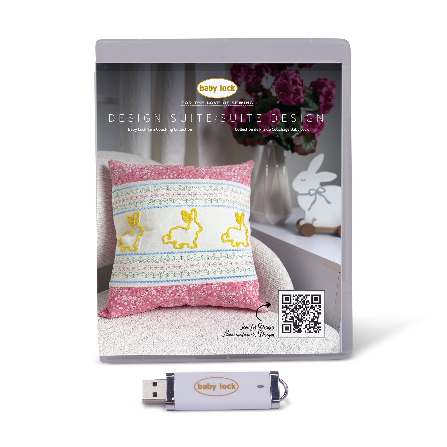 Baby Lock Yarn Couching Embroidery Design Suite Collection