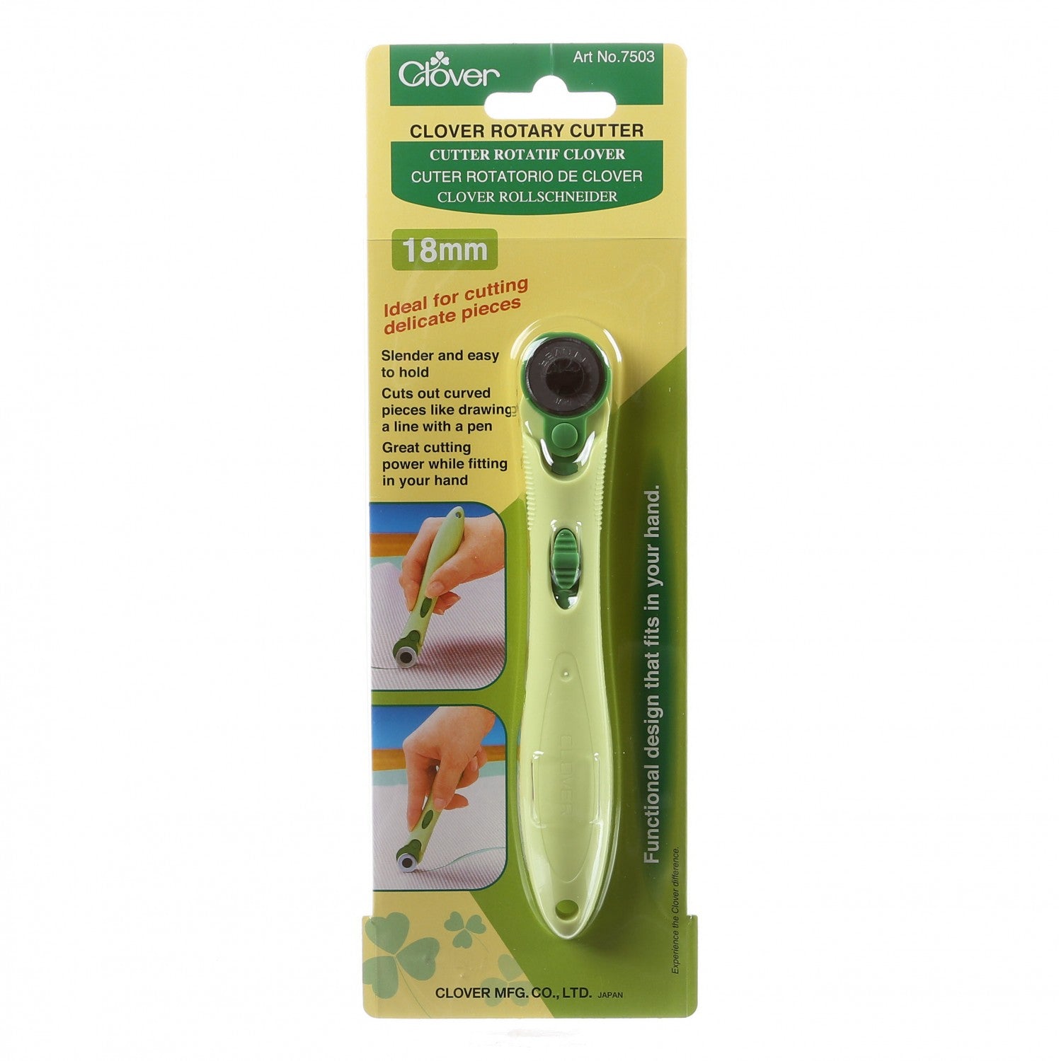 Clover Soft Grip Rotary Cutter - 18mm