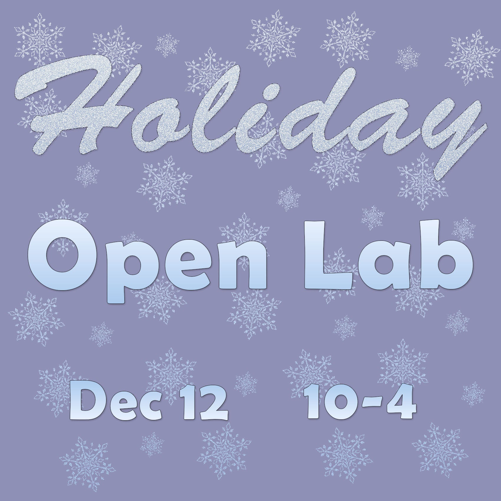 Holiday Open Lab