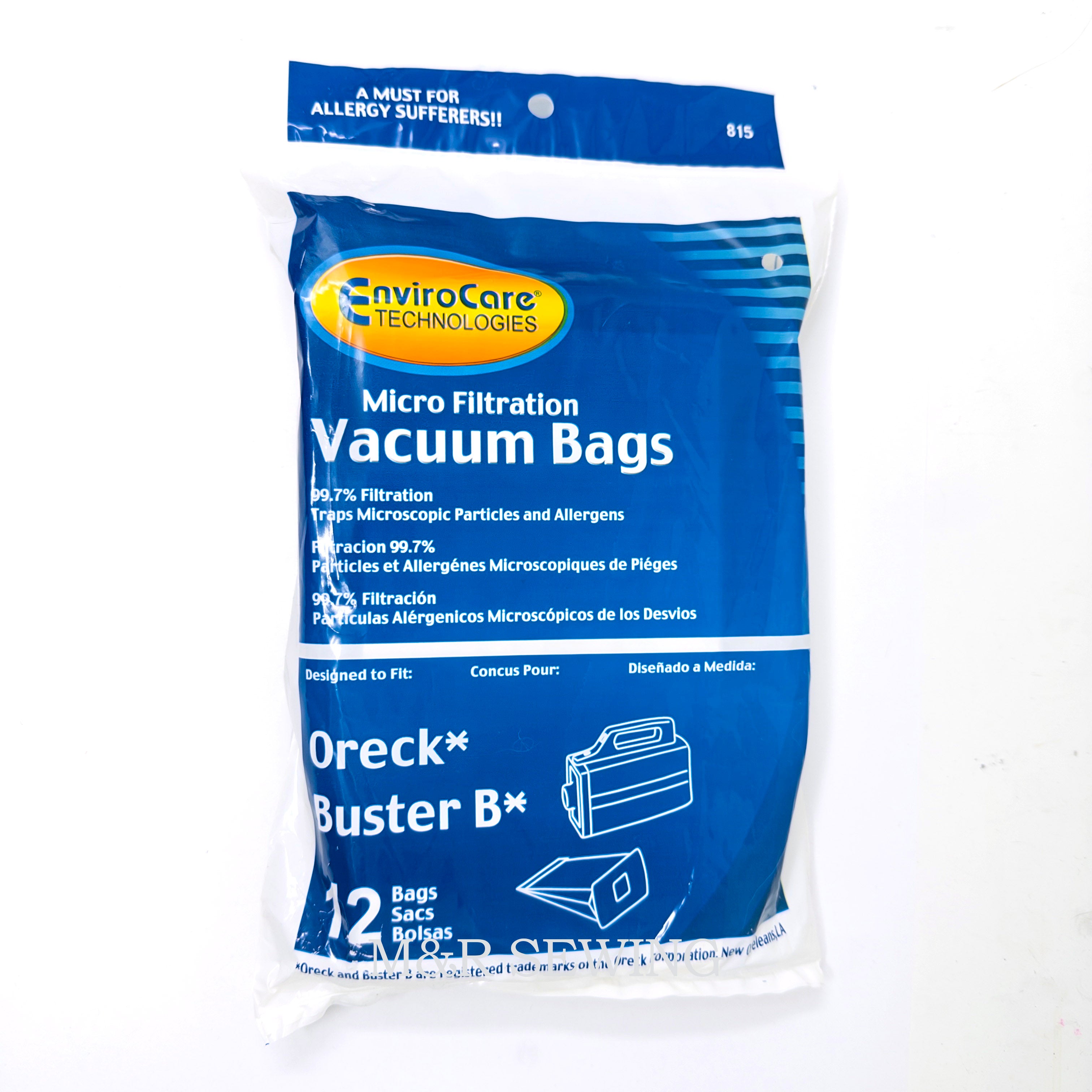 Type BB Bags, Oreck, 12/pk