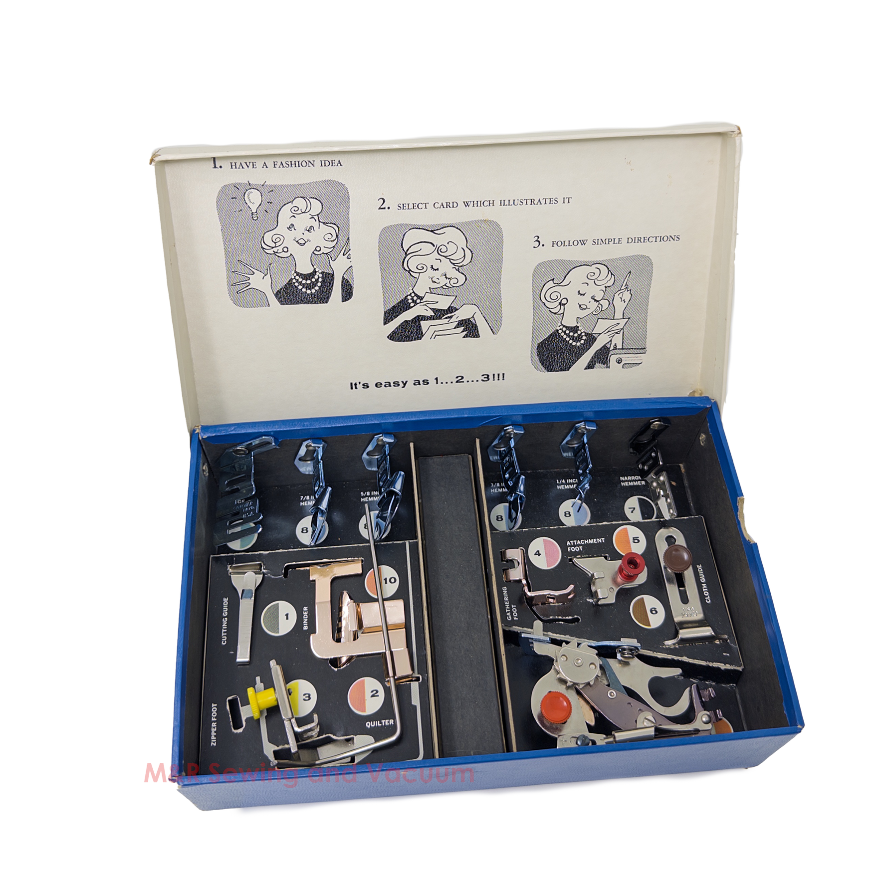 Used Kenmore Sew-By-Color Accessory Box w/ Accessories