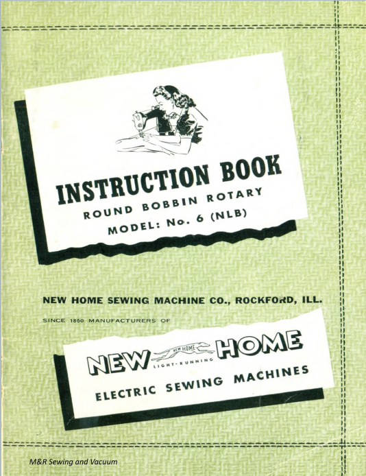 Instruction Manual, New Home No.6