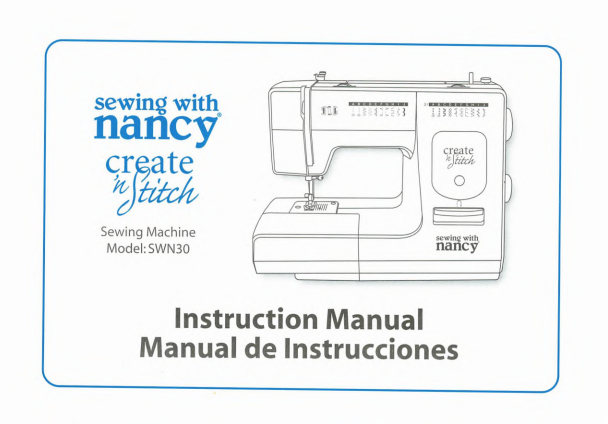 Instruction Manual, Sewing with Nancy