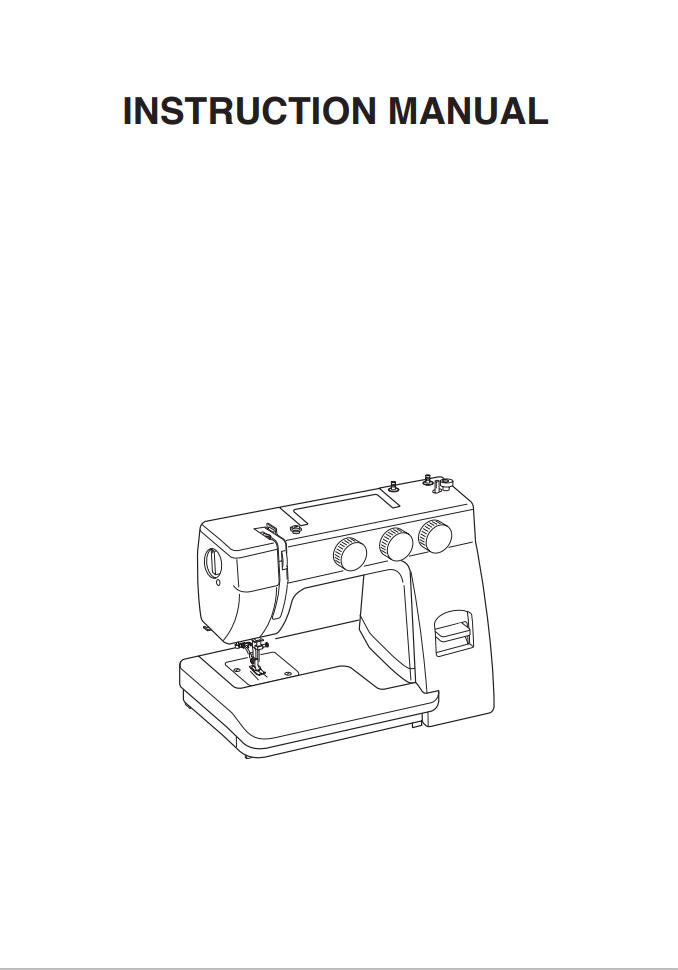 Janome HD523 Instruction Manual