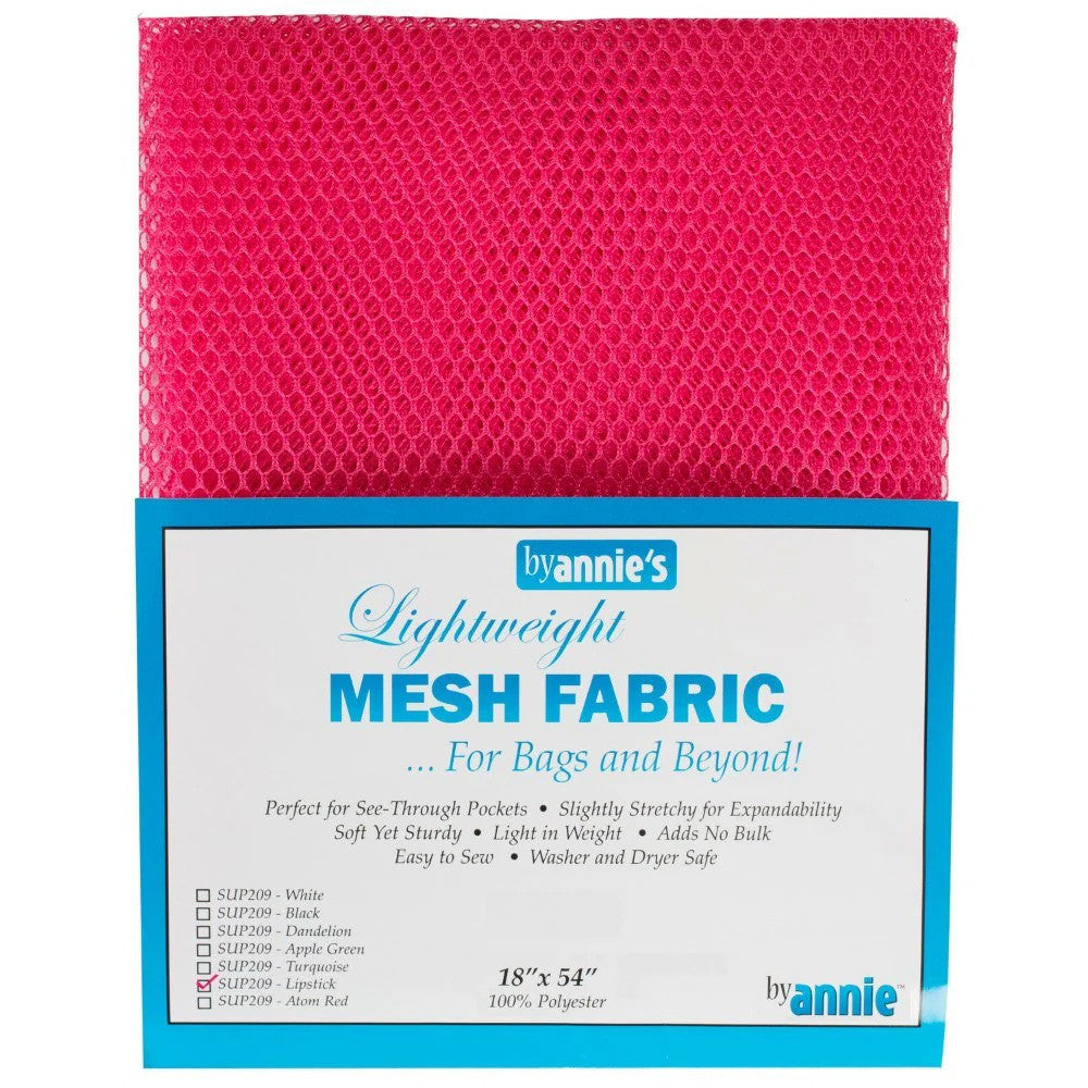 Lightweight Mesh Fabric - Lipstick