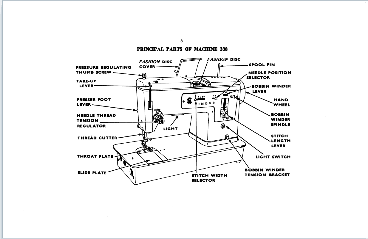 Singer 338 Instruction Manual