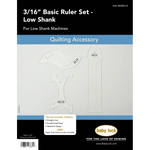 Baby Lock 3/16in Basic Ruler Set - Low Shank, BLRK2-LS