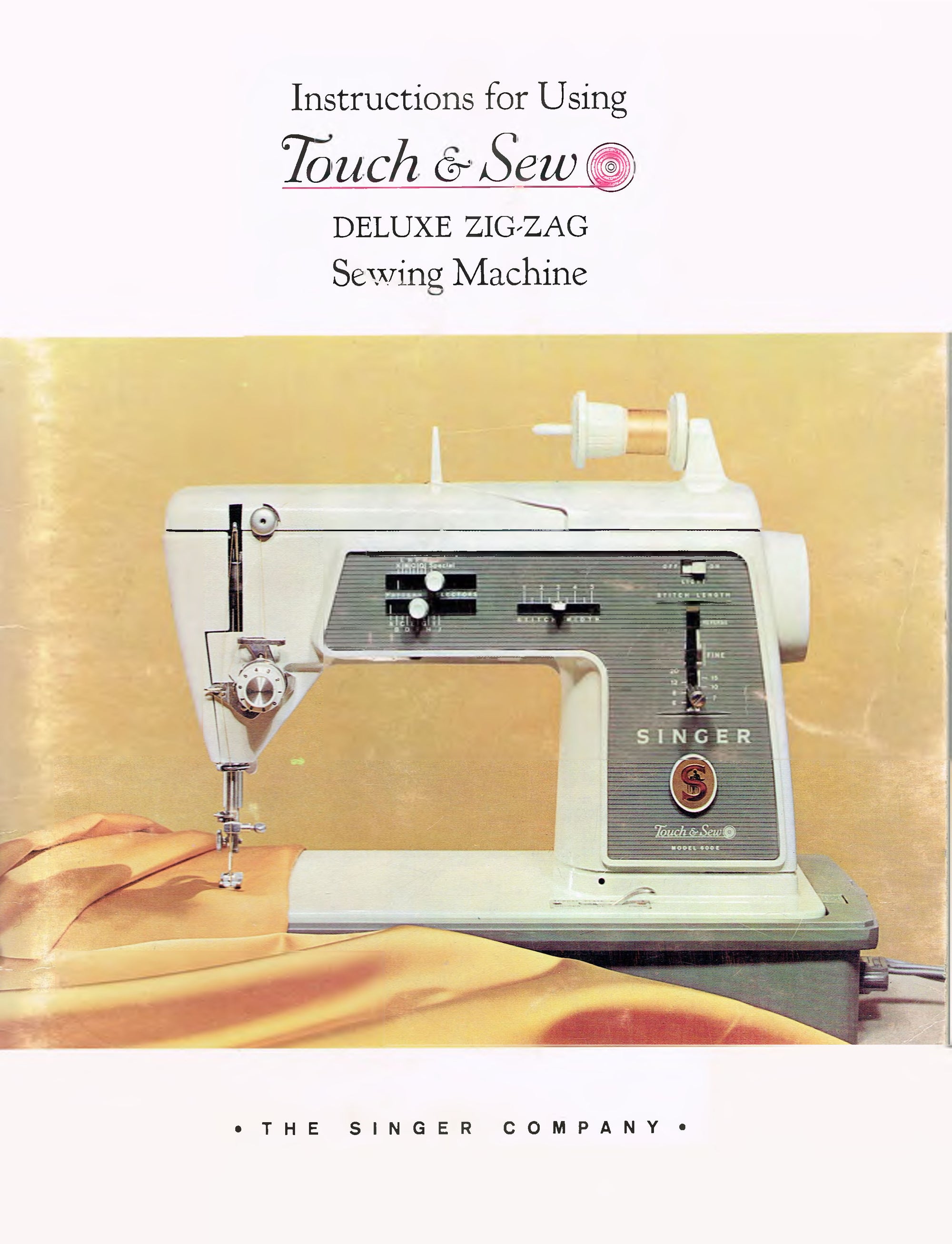 Singer Touch & Sew 600E Instruction Manual