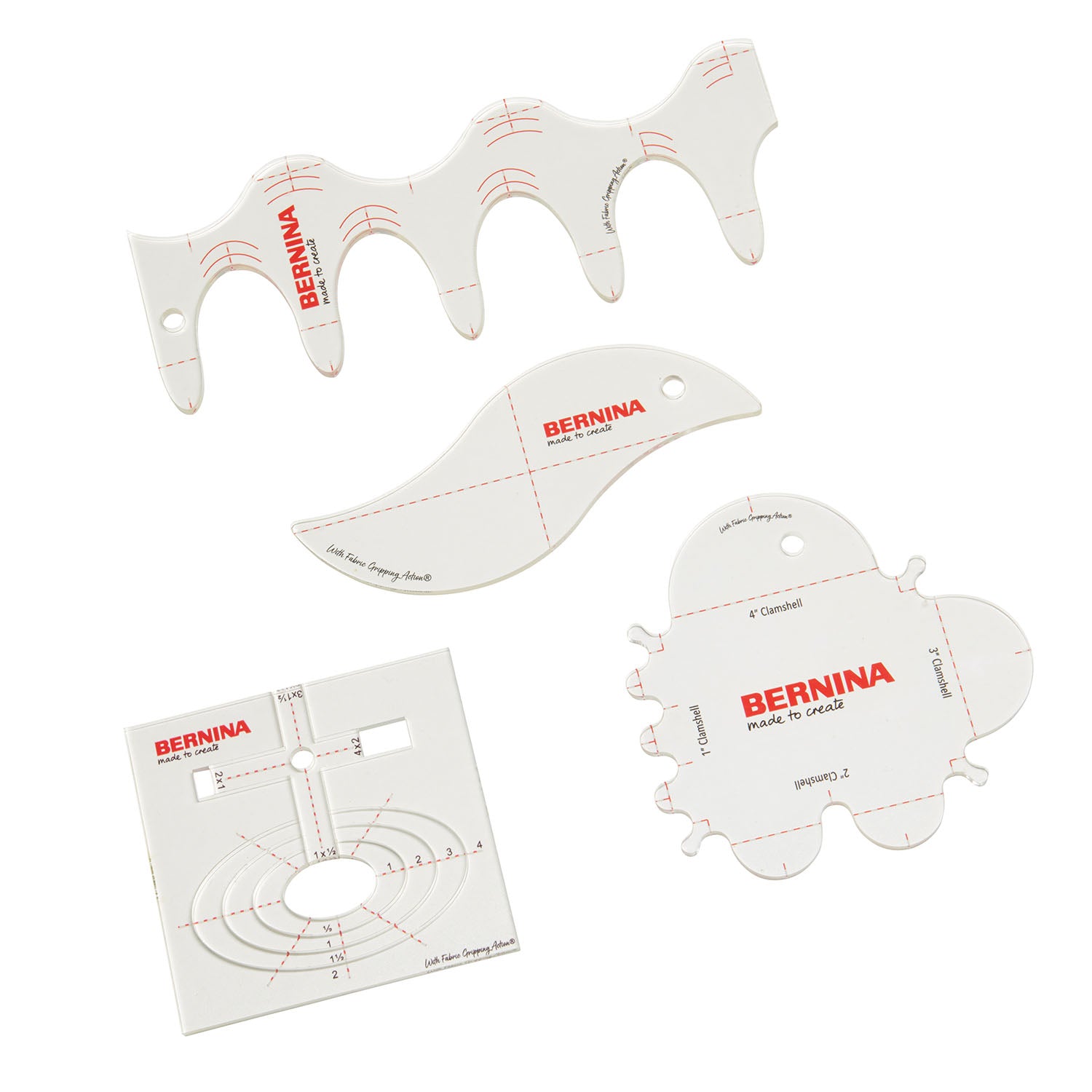 Bernina Curves & Clams Ruler Kit