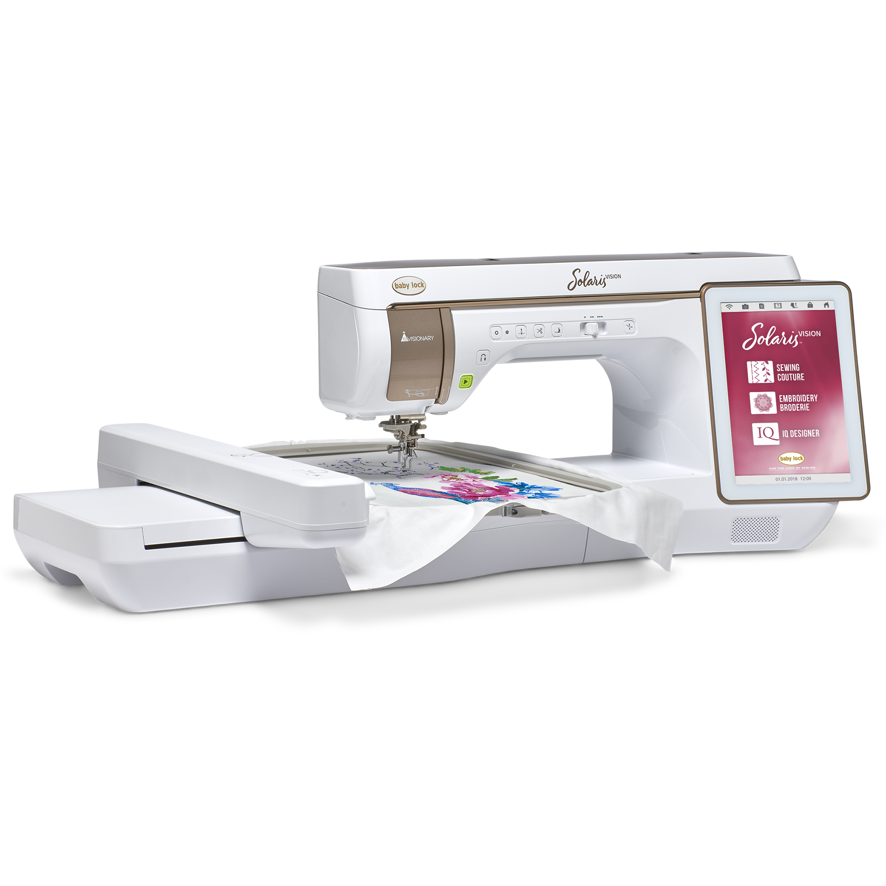 (A) Baby Lock Solaris Vision Embroidery and Sewing Machine