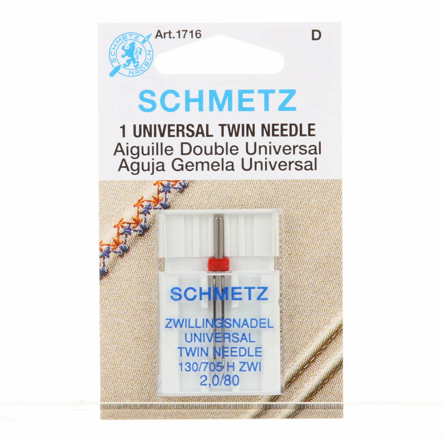 Schmetz Twin Universal Needle - 2.0/80
