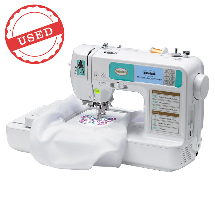 Used Baby Lock Sofia 2 Sewing and Embroidery Machine