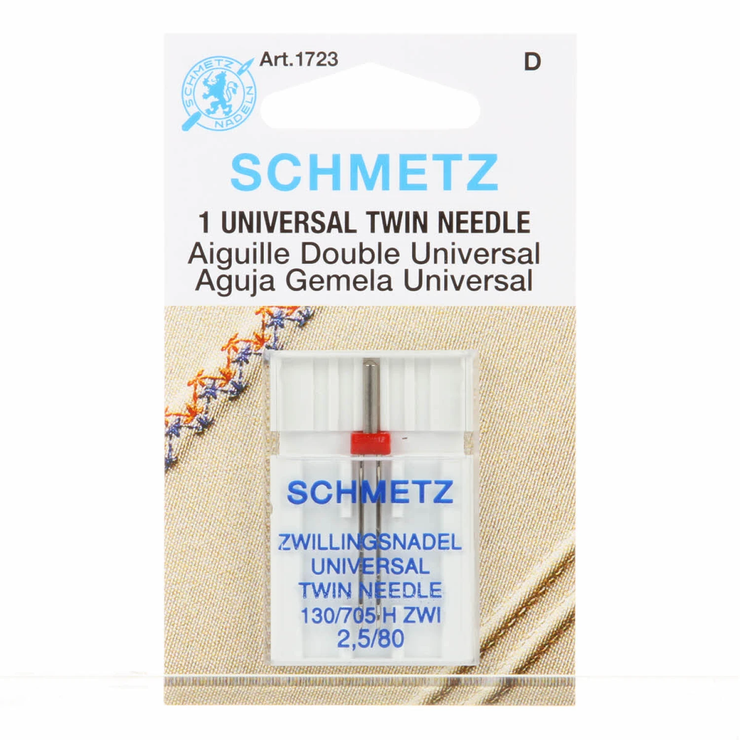 Schmetz Twin Universal Needle - 2.5mm/80