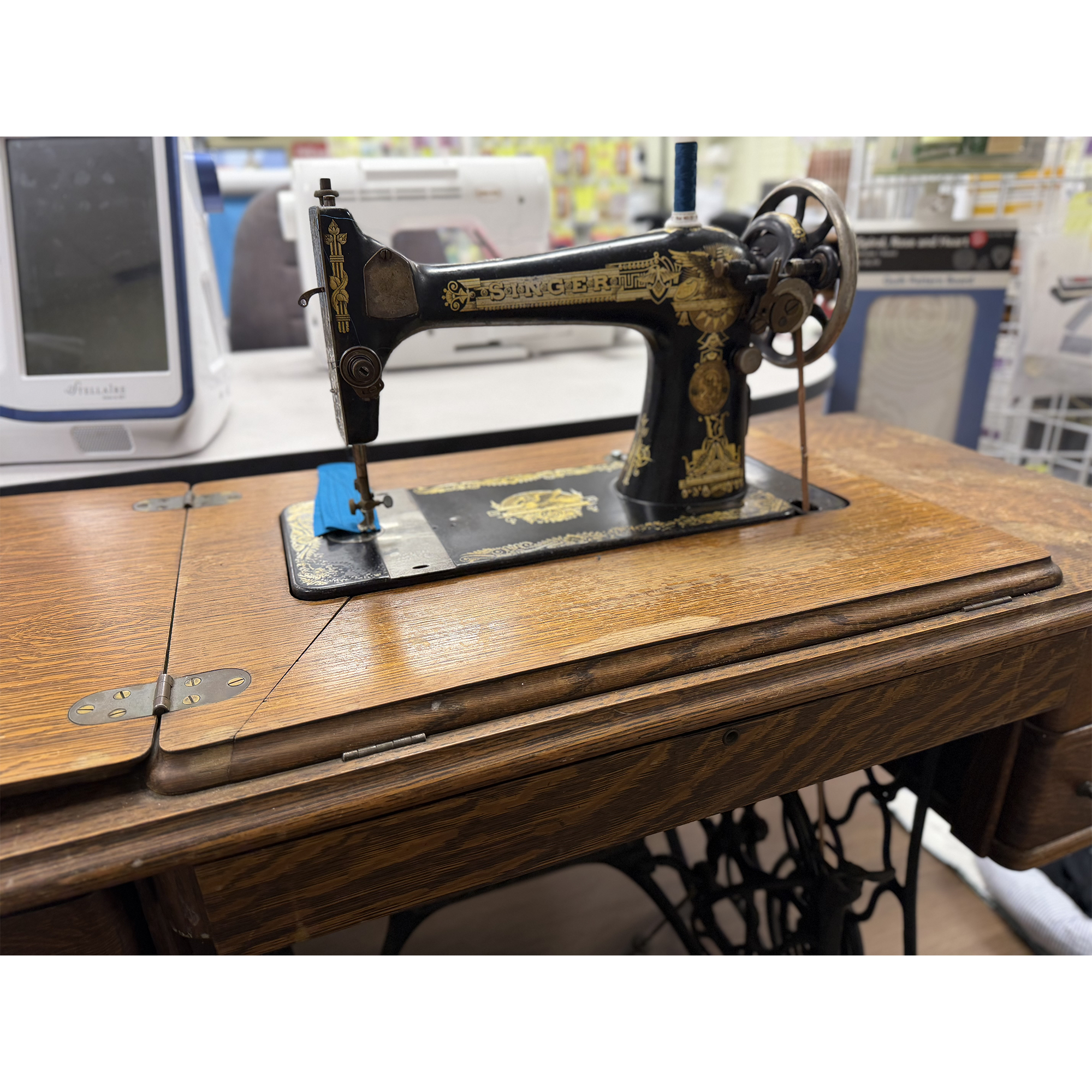 Used Singer Model 27-4 Treadle Sewing Machine