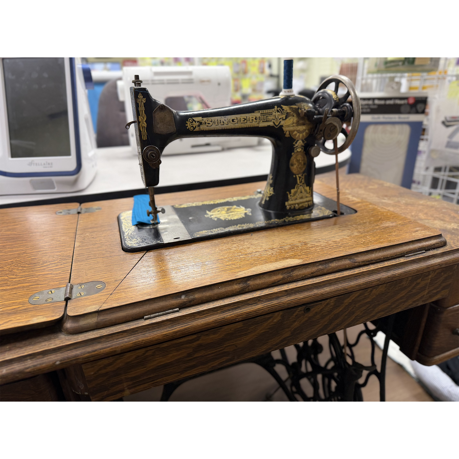Used Singer Model 27-4 Treadle Sewing Machine