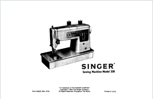 Instruction Manual, Singer 338
