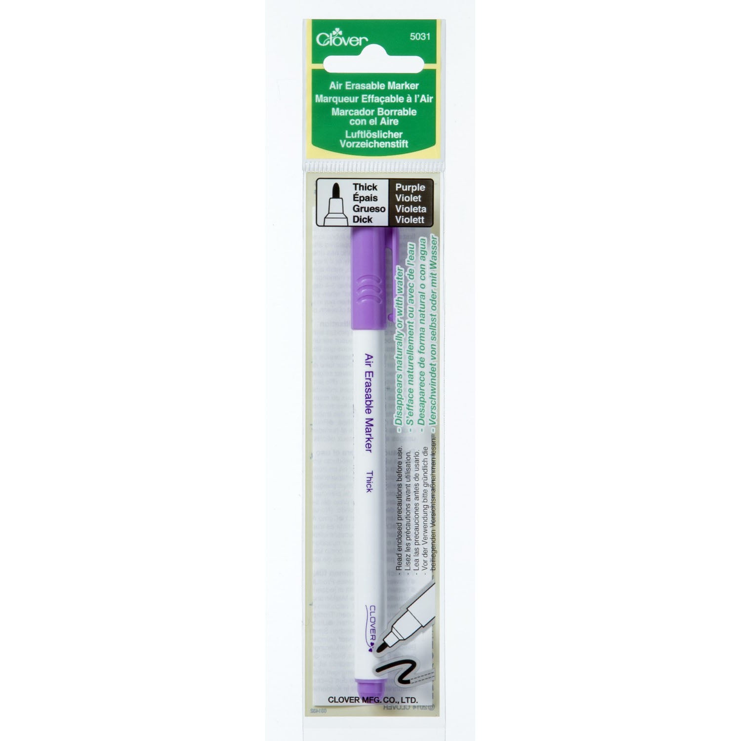 Clover Air Eraseable Marker - Thick