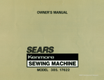Kenmore 17622 Instruction Manual