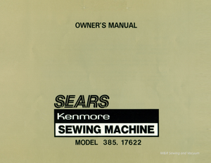 Instruction Manual, Kenmore 17622