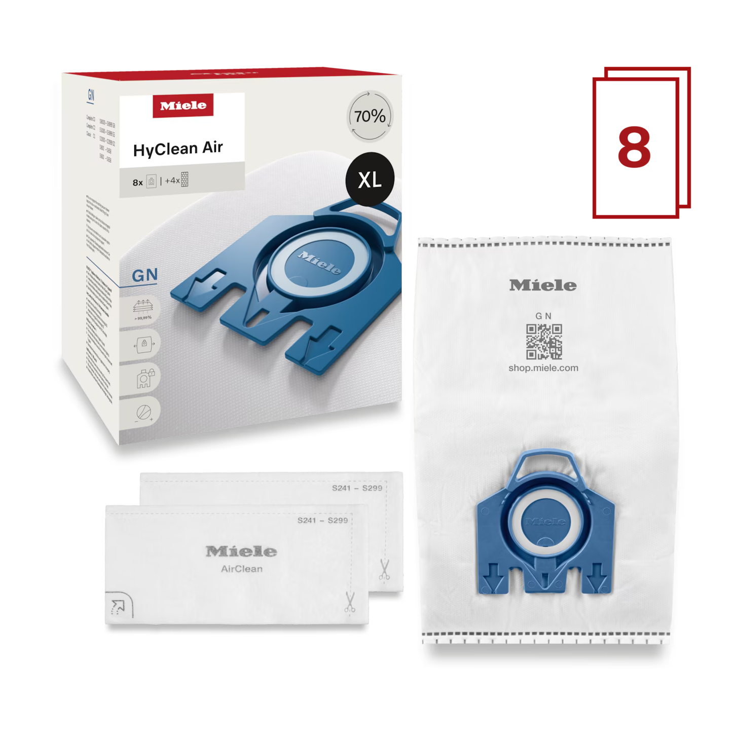 Miele GN HyClean Air Replacement Bags