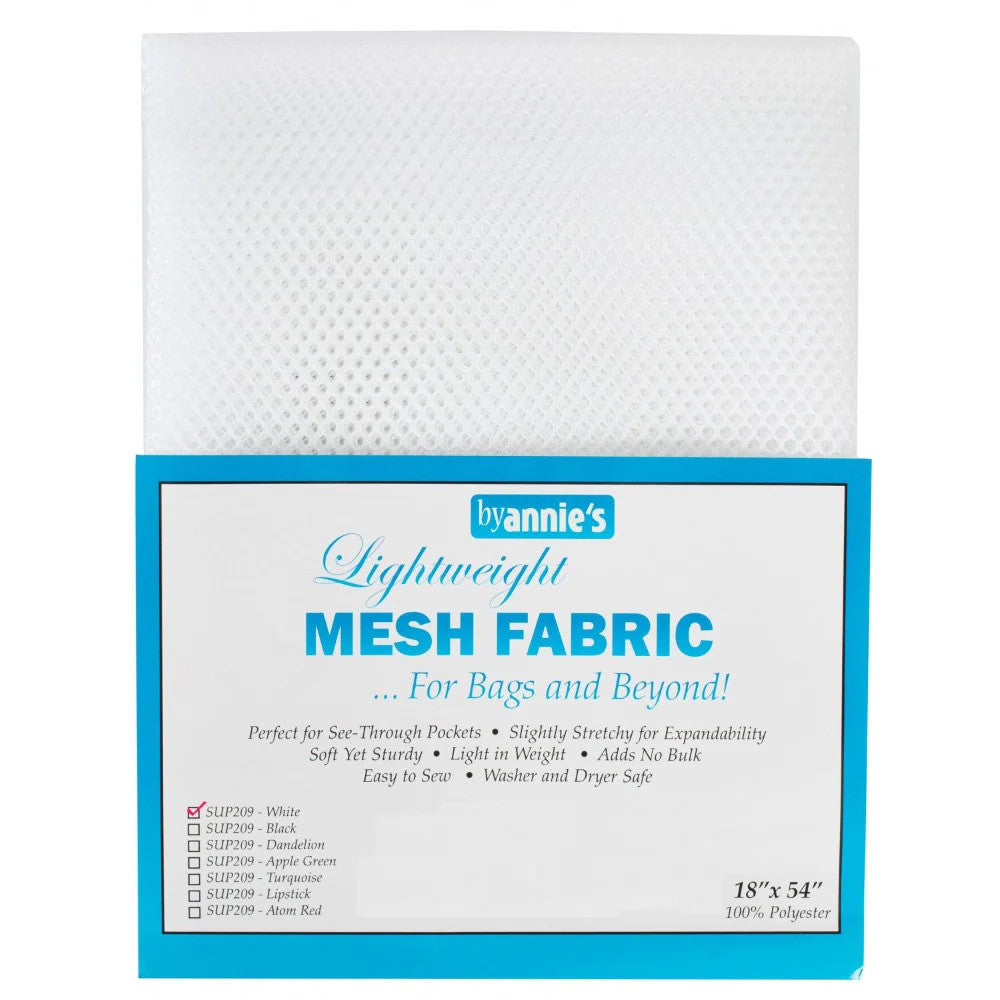 Lightweight Mesh Fabric - White