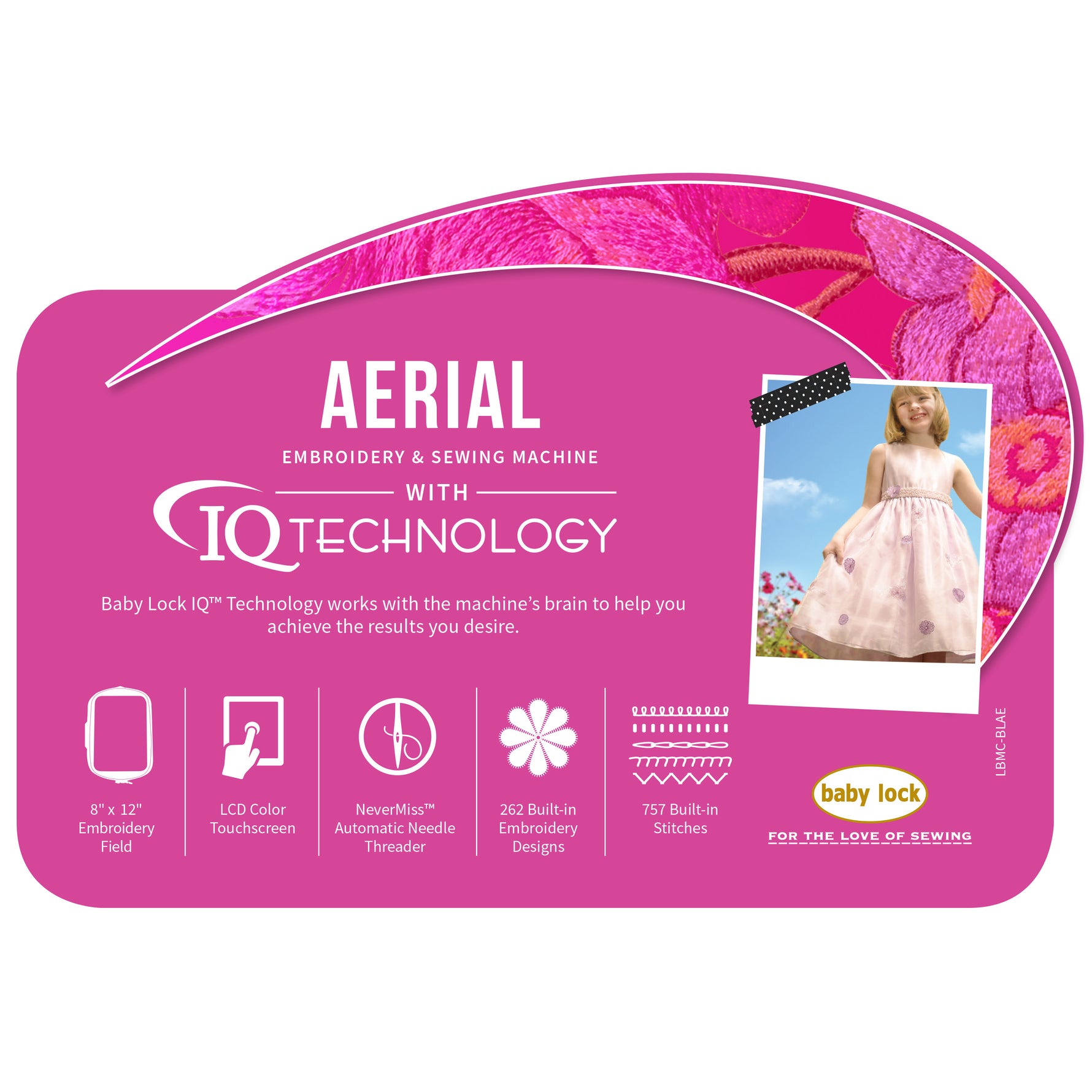 Baby Lock Aerial Sewing and Embroidery Machine