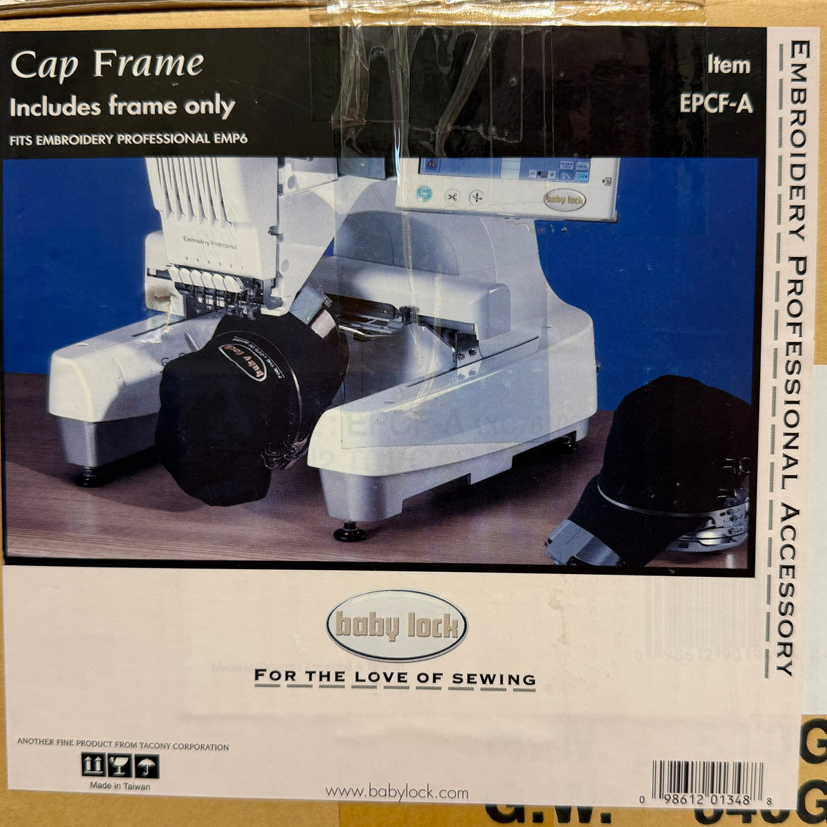 Baby Lock Cap Frame, EPCF-A