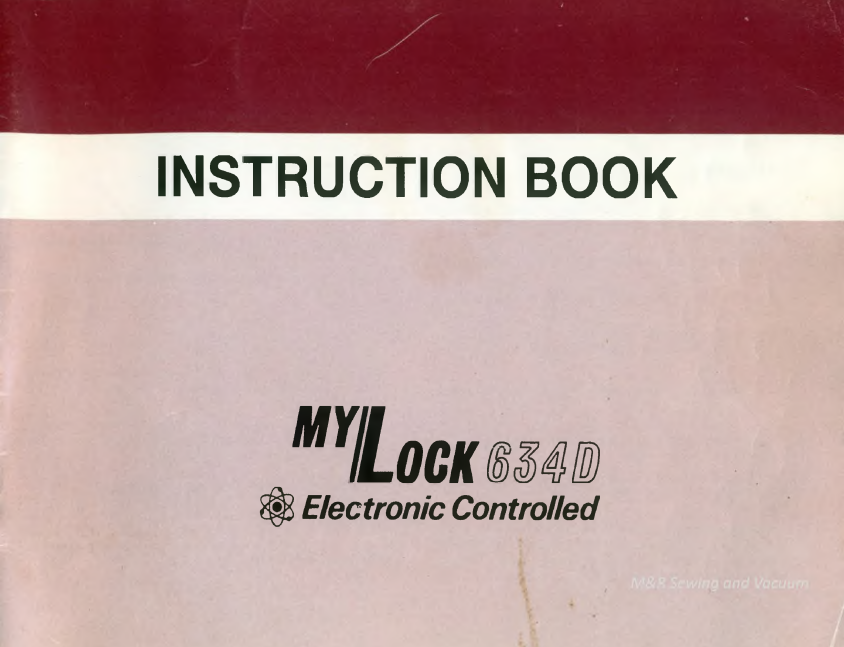 Janome MyLock 634D Instruction Manual