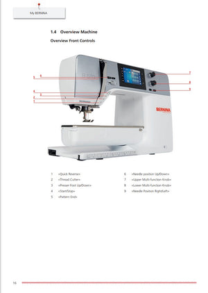 Instruction Manual, Bernina 570QE