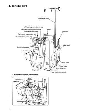 Instruction Manual, Singer 14u34B