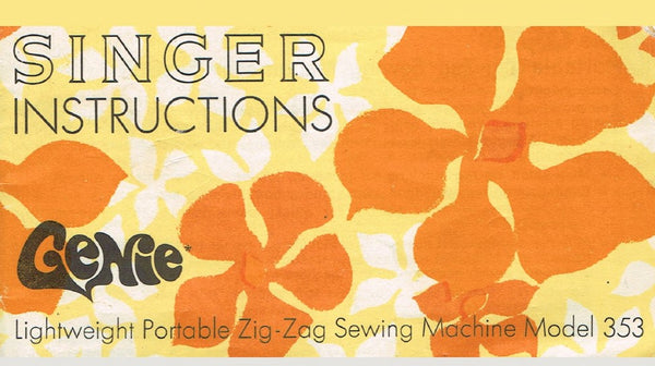 Singer 353 Instruction Manual - mrsewing