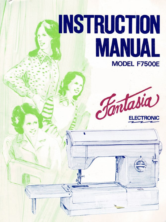 Instruction Manual, Fantasia F7500E