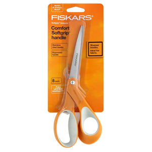 Fiskars 8in Softgrip Bent Scissors