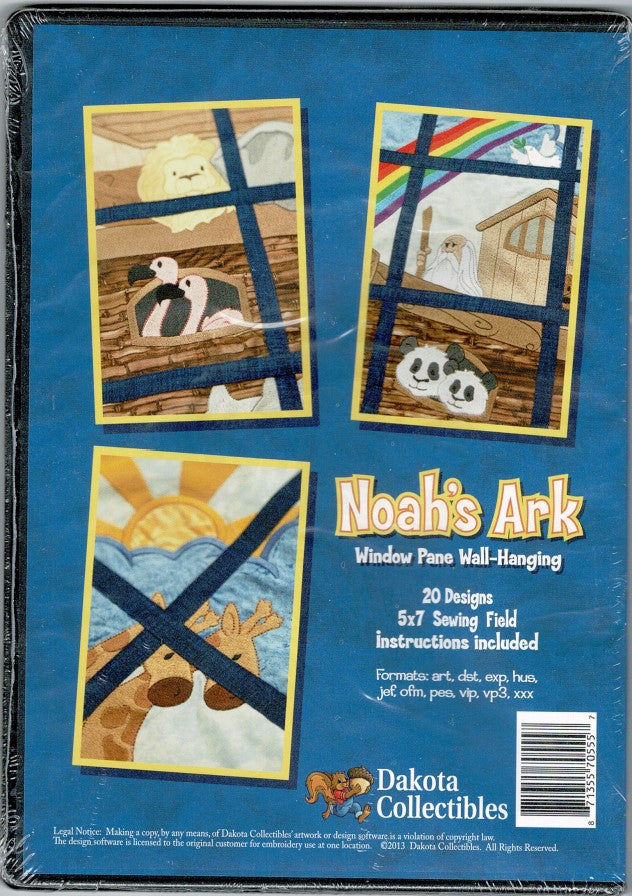 Noah's Ark Window Pane, 970555, Dakota Collectibles