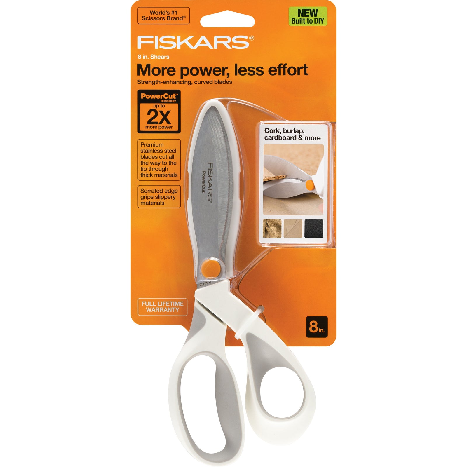 Fiskars 8in PowerCut Softgrip Shears