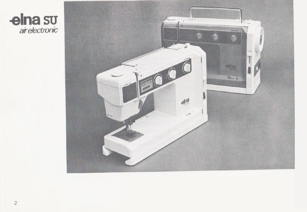 Elna SU Air Electronic Book 1 Instruction Manual