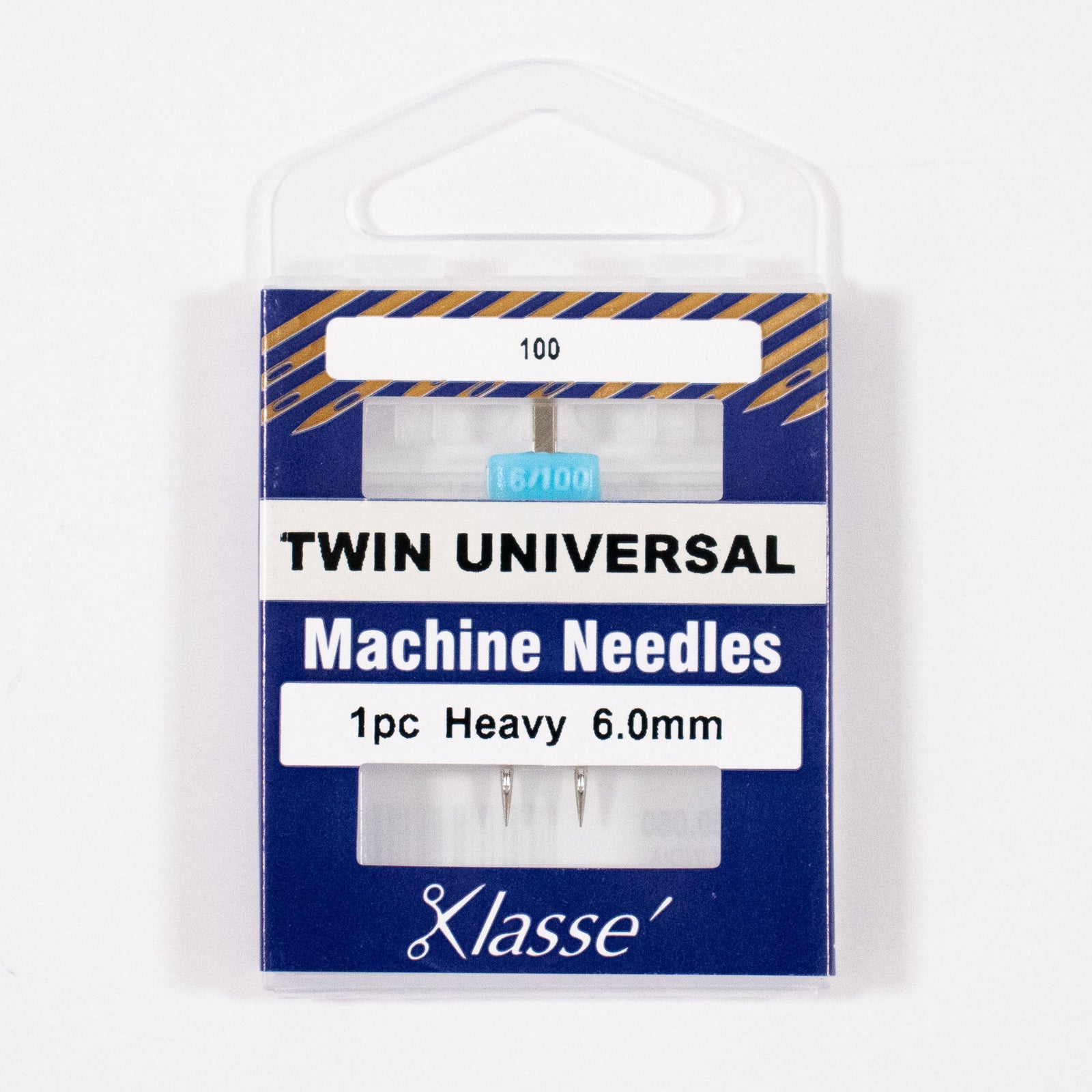 Twin Universal Needle 6.0mm wide, Size 100/16, Pkg.1