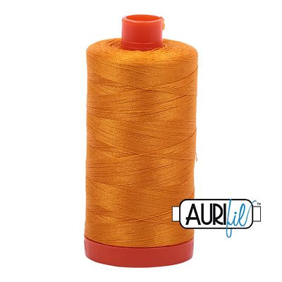 Aurifil 50 Weight Cotton Thread, Yellow Orange - 2145
