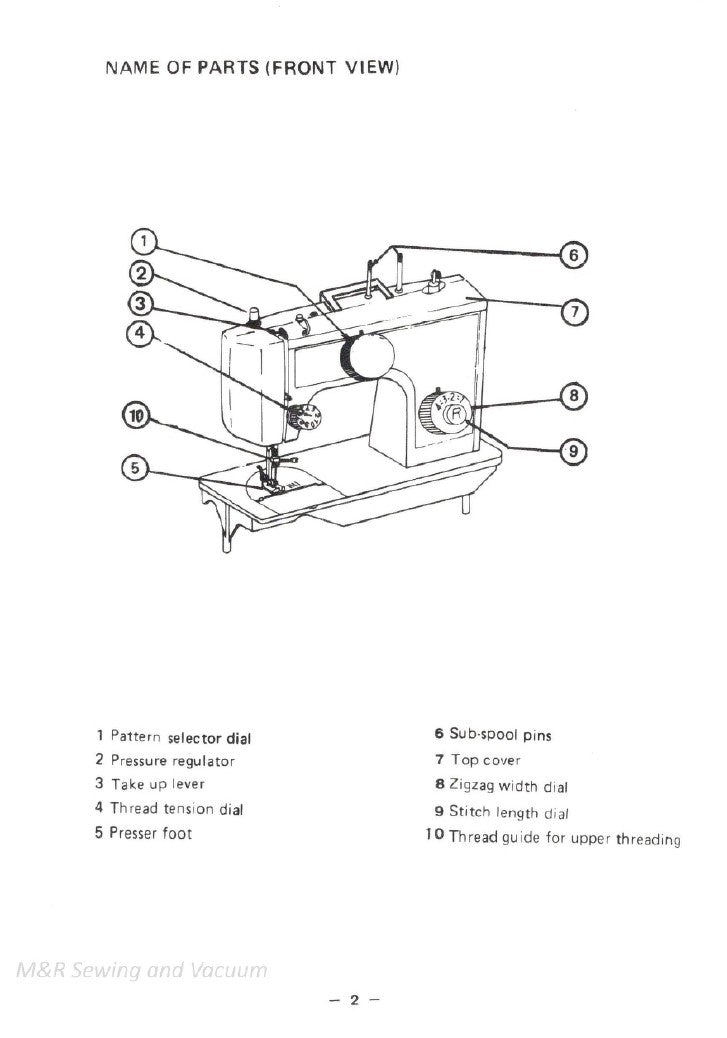 Instruction Manual, White Flatbed