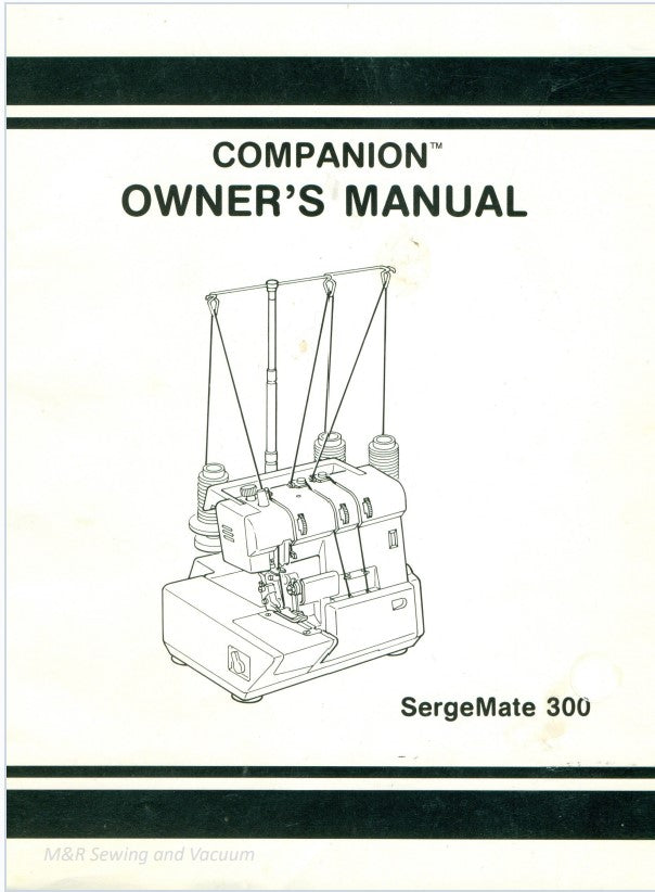 Instruction Manual, Baby Lock Companion 300