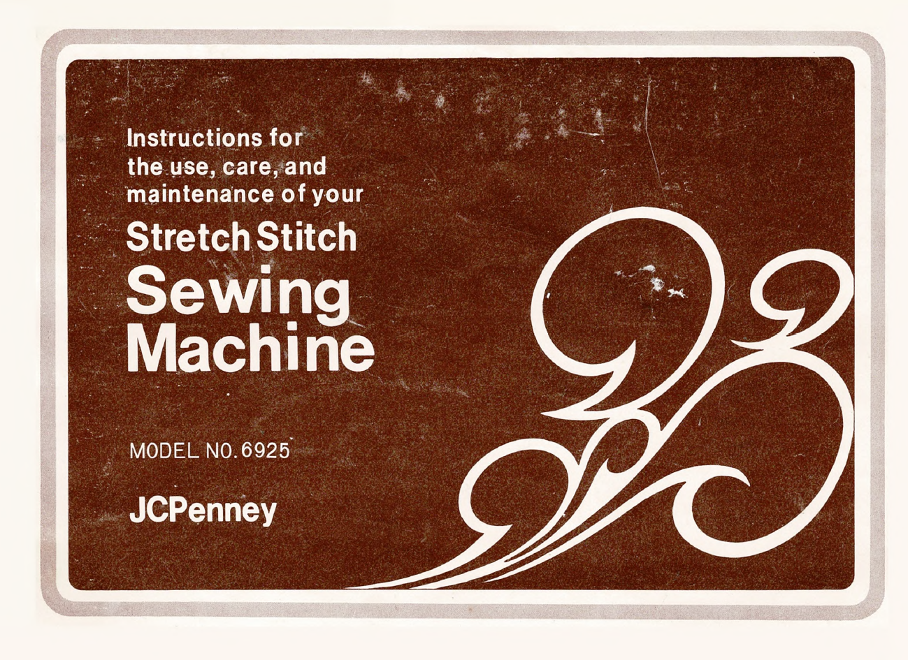 JC Penny 6925 Instruction Manual