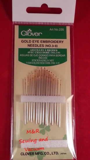 Gold Eye Embroidery Needles