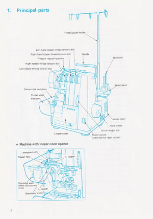 Instruction Manual, Singer 14u64A