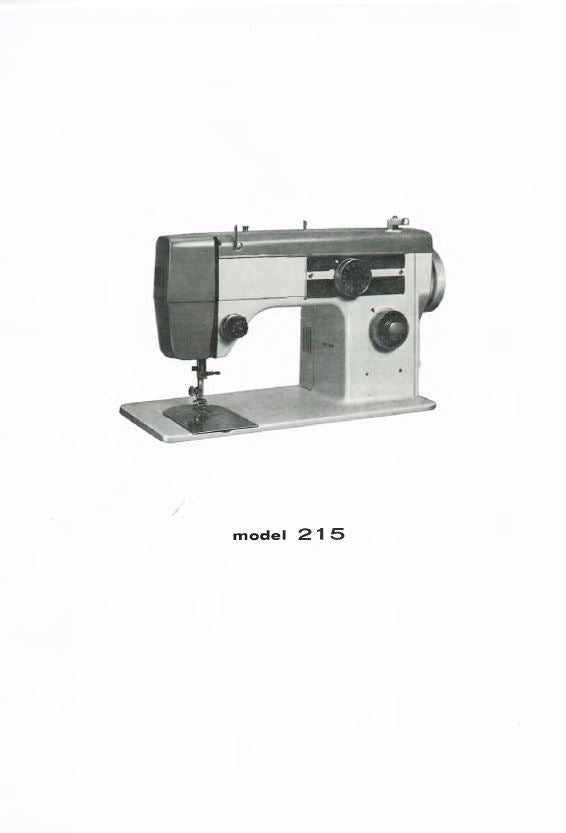 Instruction Manual, Model 215