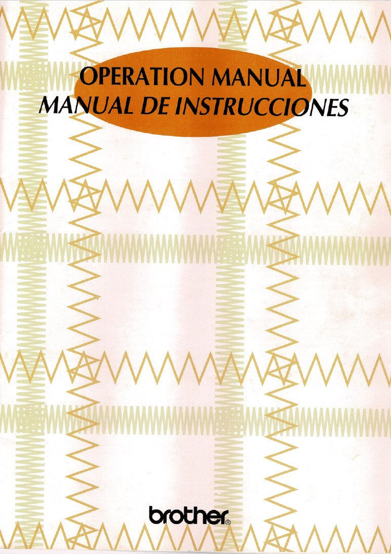 Instruction Manual, Brother VX01120