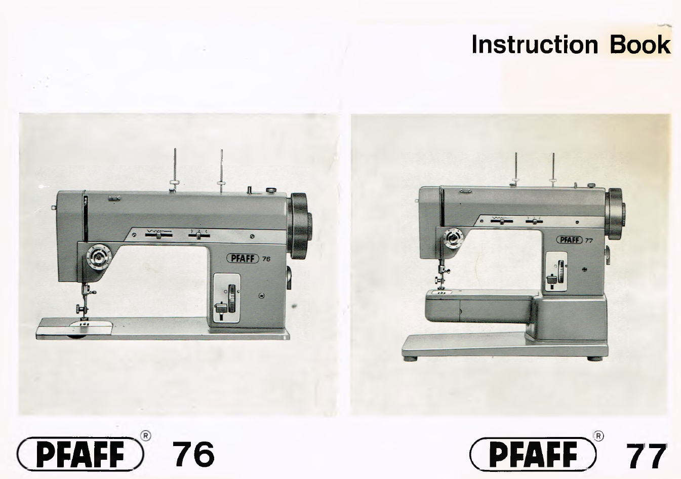 Pfaff 76/77 Instruction Manual