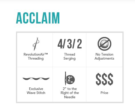 Baby Lock Acclaim 4-Thread Serger